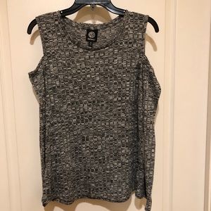 Long sleeve open shoulder shirt